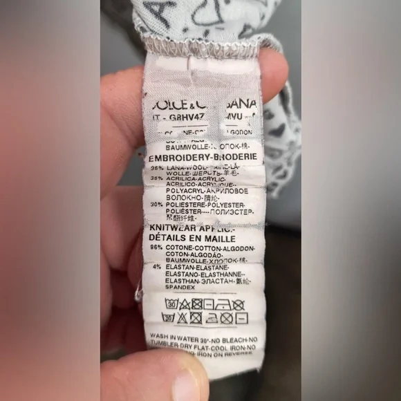 🛑 1 hour sale. Dolce&Gabbana, Mens Multi color top Size 16/26 - Picture 4 of 9